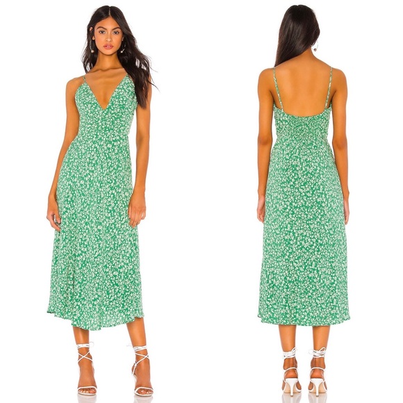 REVOLVE Dresses & Skirts - Lovers + Friends Heath Ditsy Floral V Neck Midi Dress Lucky Floral